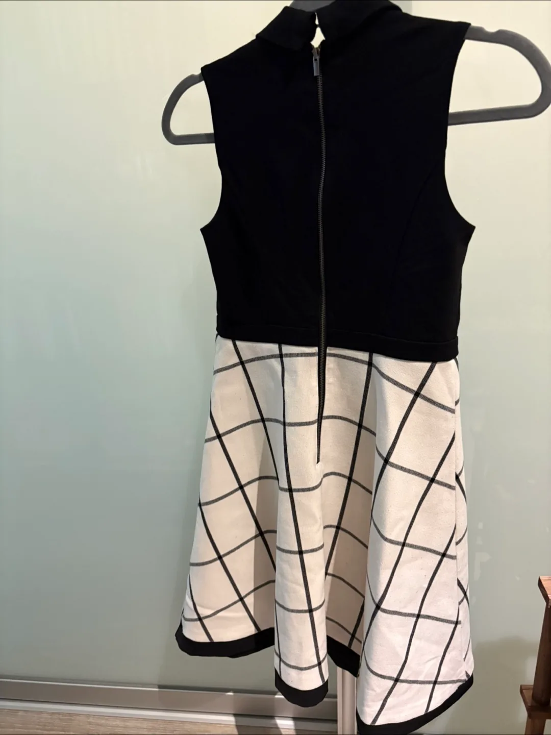 Loft Black & White Plaid Dress image indicator(2)