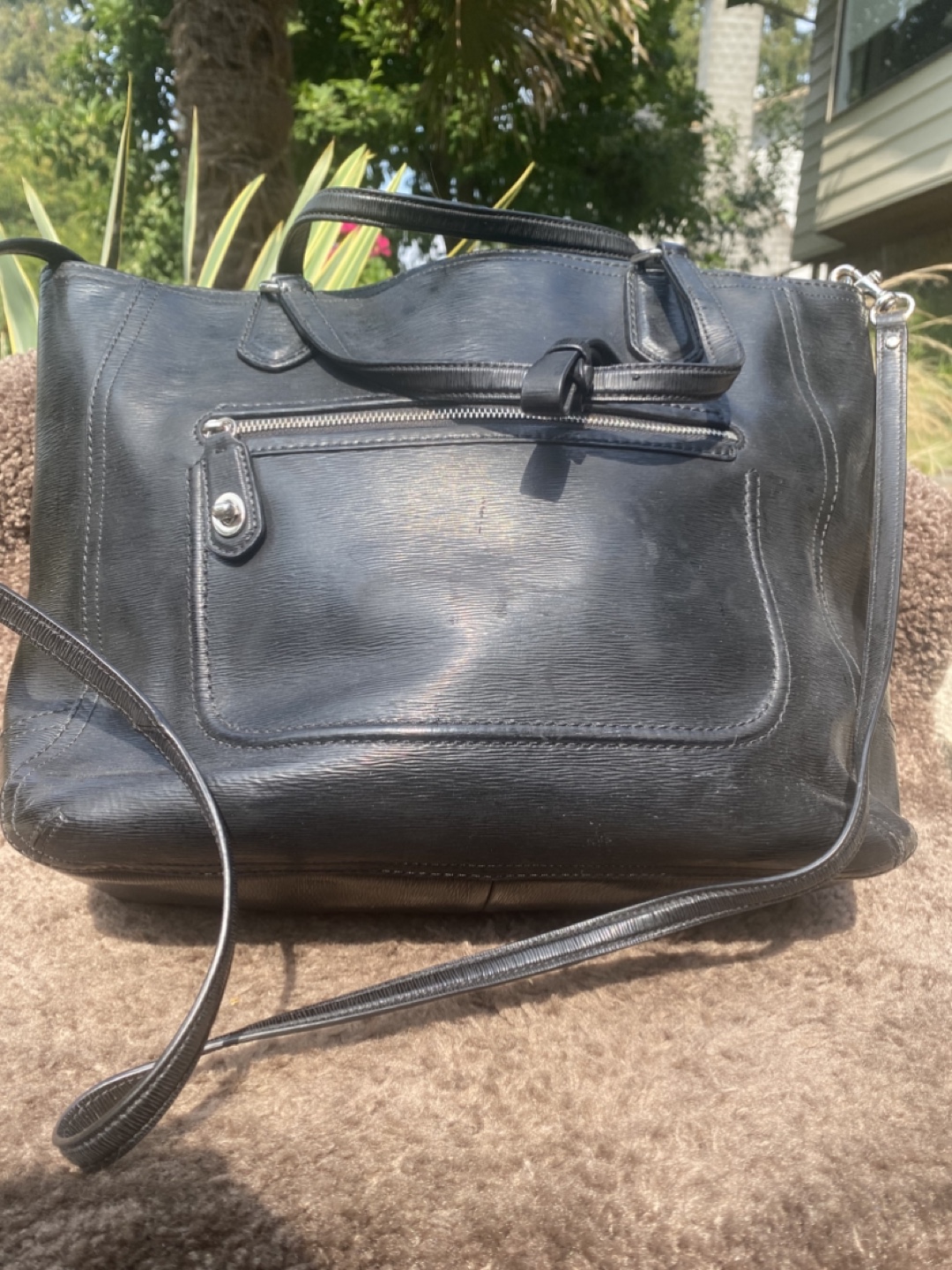Coach Black Leather Handbag