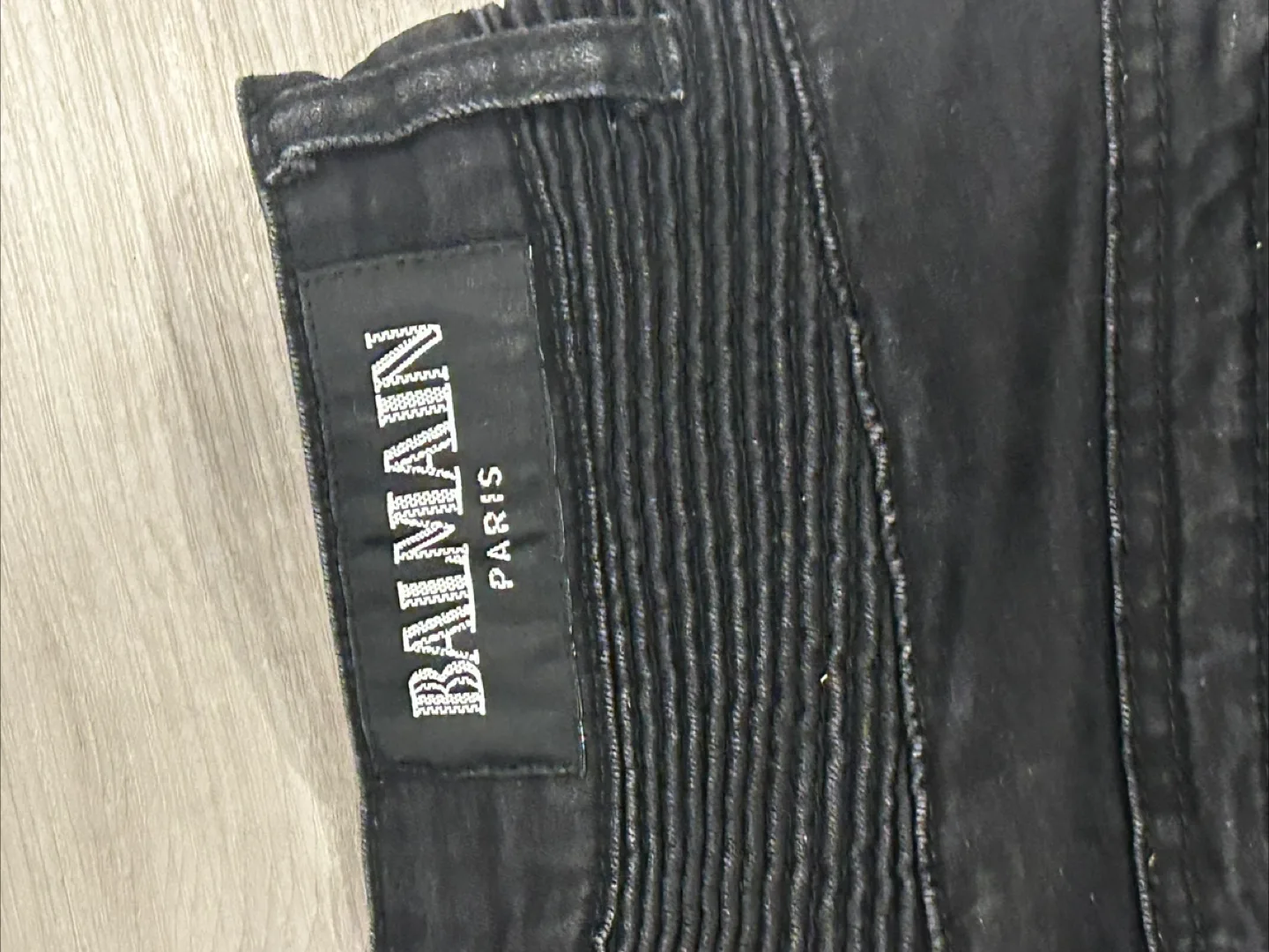 Balmain Black Biker Jeans - Size 34 image indicator(3)