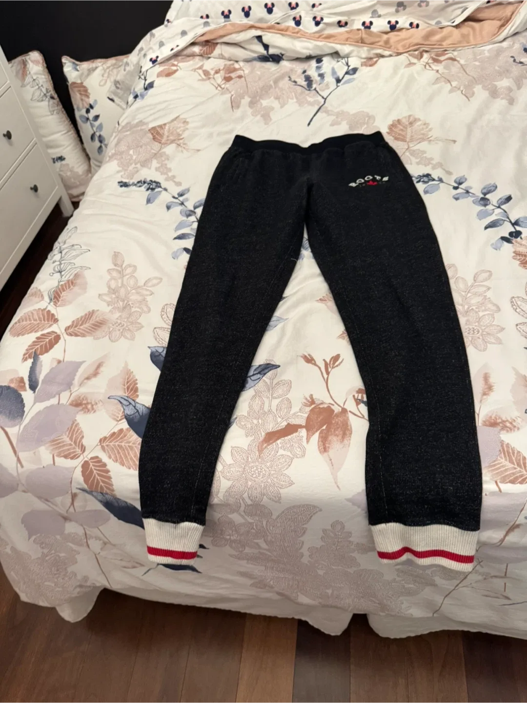 Roots Cabin Fleece Pepper Black Joggers M thumbnail