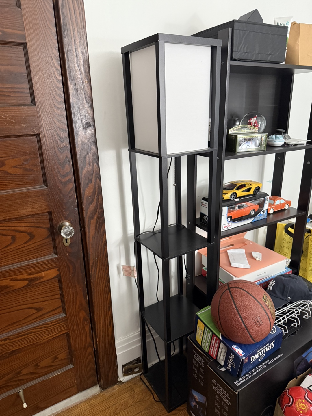 Black Shelf Floor Lamp