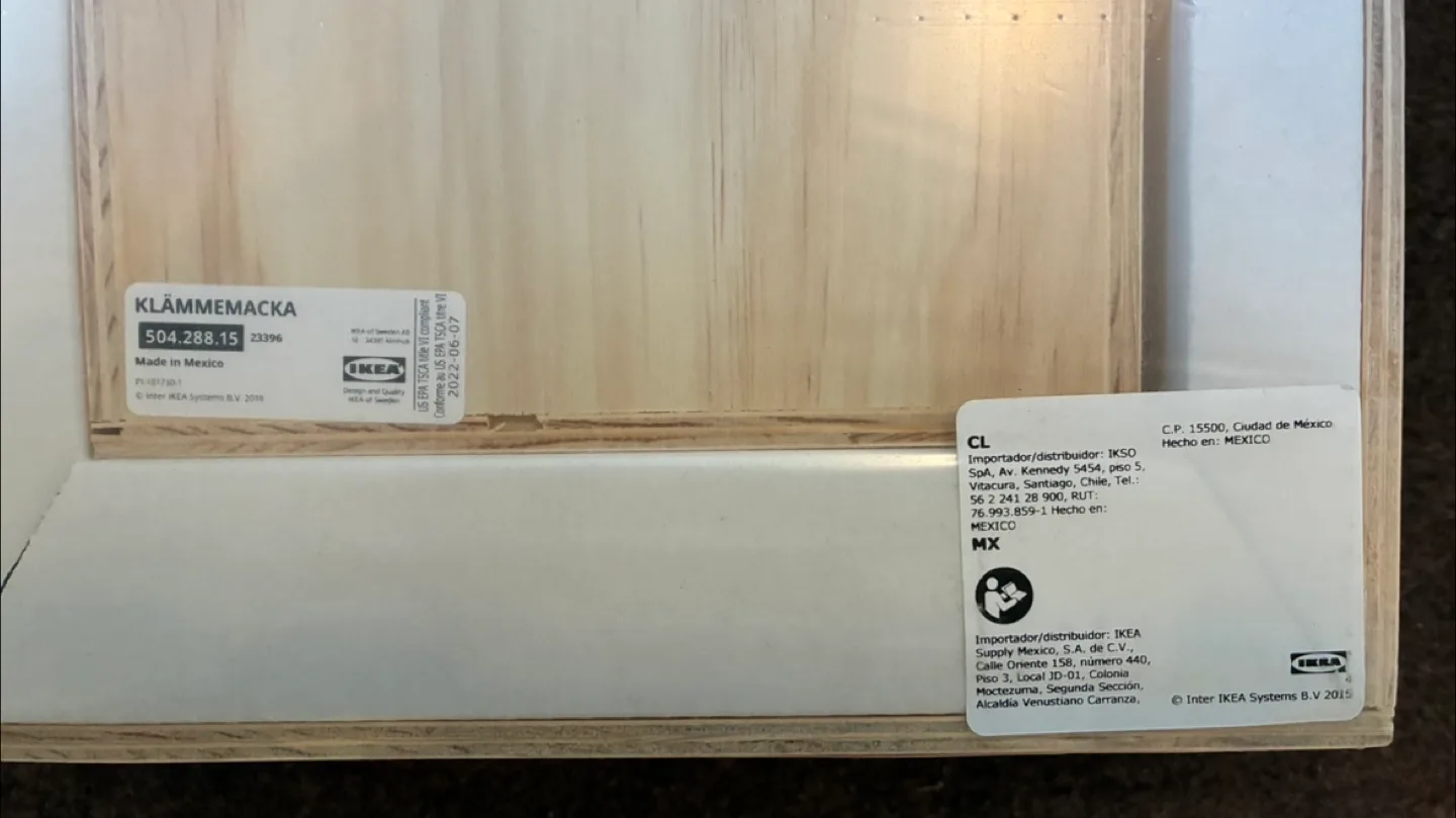 IKEA KLÄMMEMACKA pine wooden desk organizer - Brand New image indicator(4)