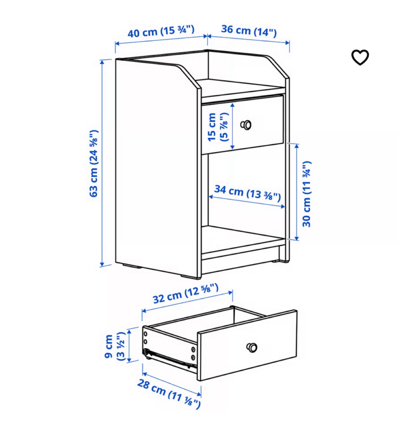 Ikea night stand - photo 2