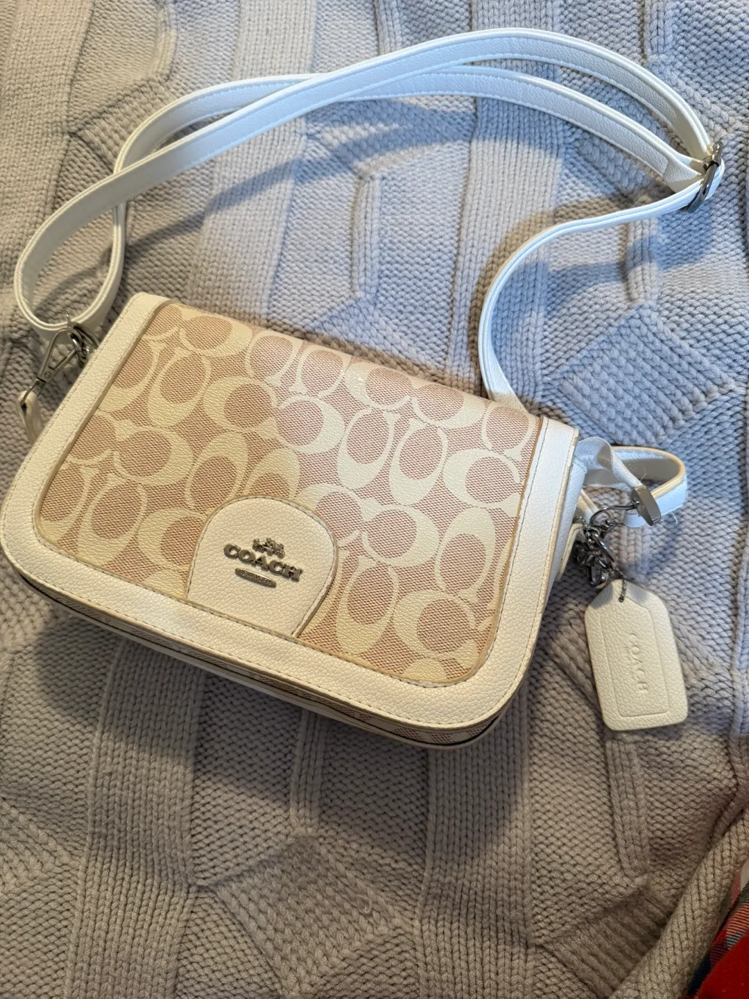Coach Crossbody Bag - White & Beige thumbnail