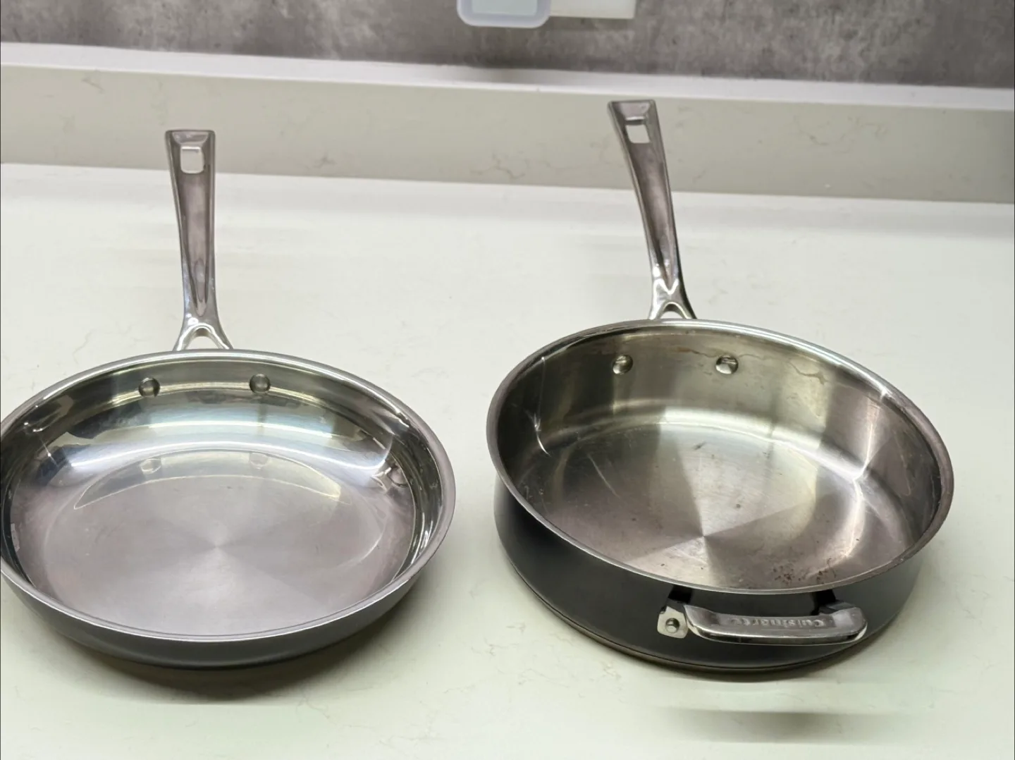 Cuisinart 12-Inch Stainless Steel Skillets x2 thumbnail