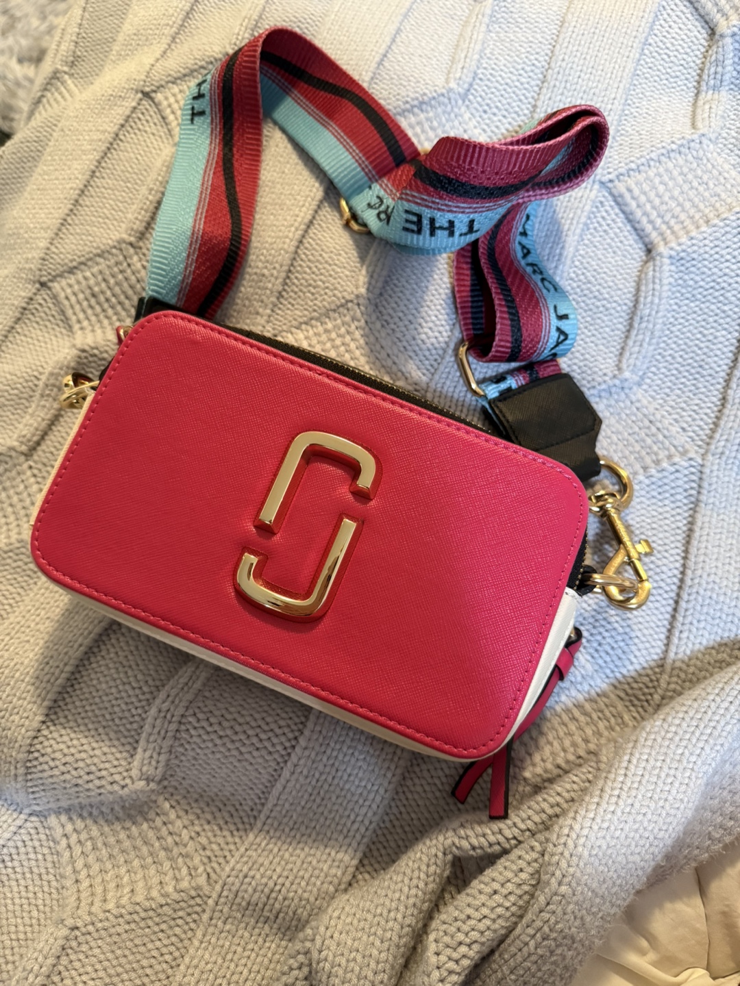 Marc Jacobs Snapshot Pink Crossbody Bag
