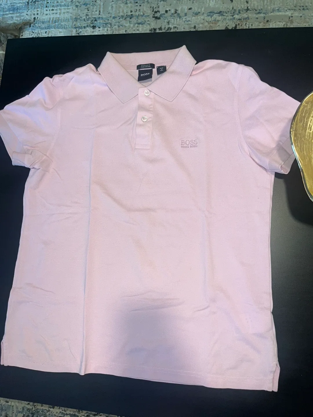 Hugo Boss Pink Pima Cotton Polo Shirt thumbnail