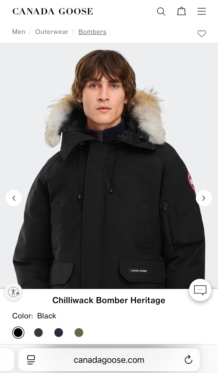 Canada Goose Chilliwack Bomber Heritage - Black - photo 5