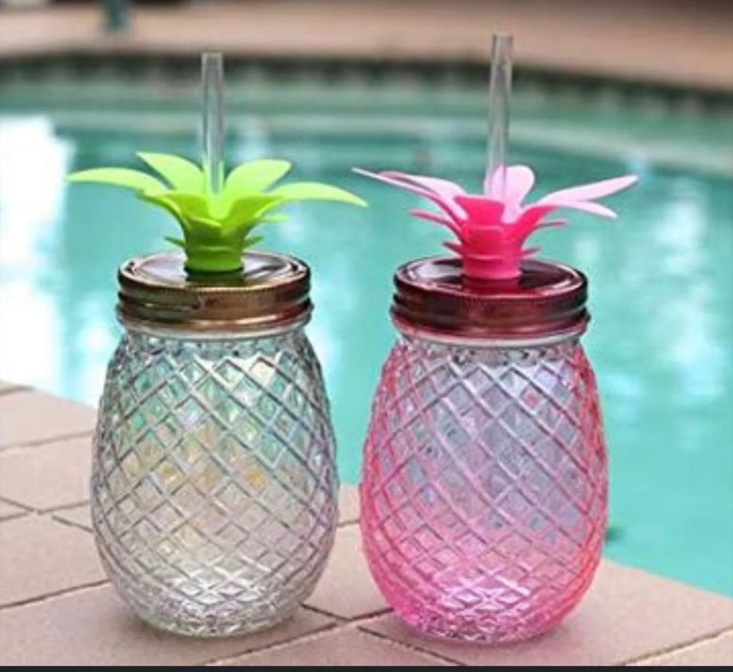 Ashby & Scott 3 Pineapple Mason Jars - New in Box thumbnail