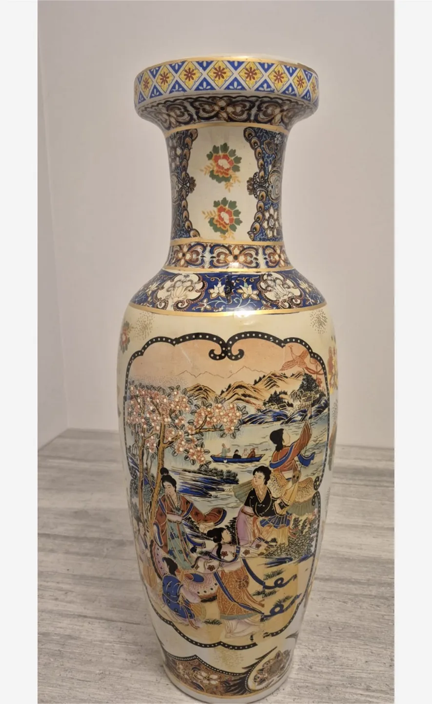 Vintage Floral Ceramic Vase thumbnail