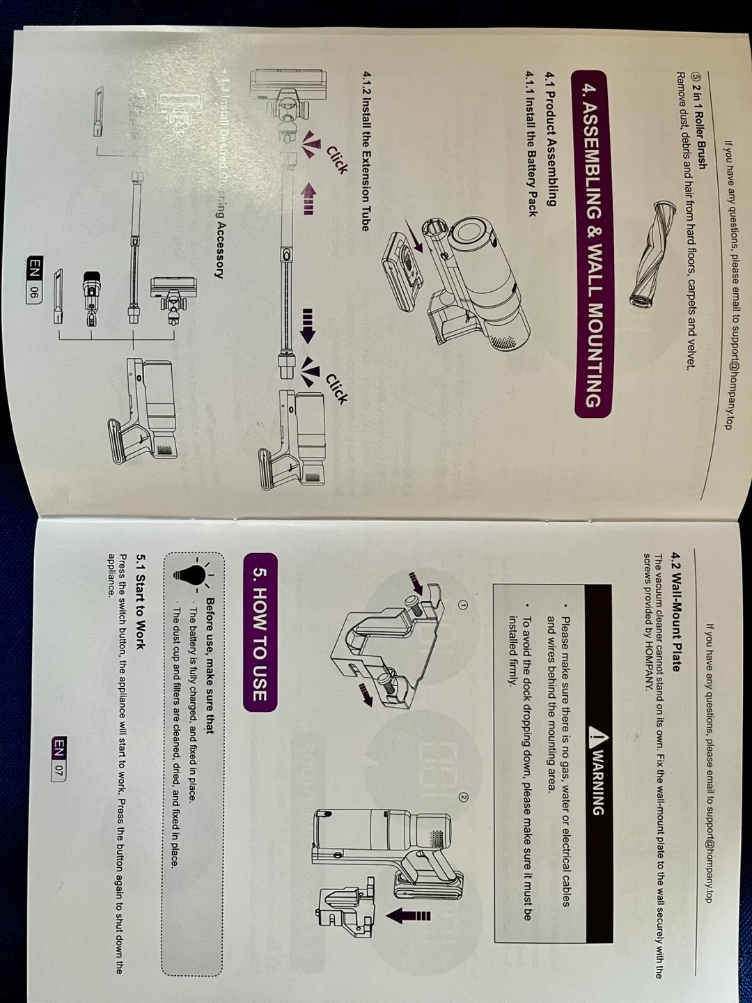 HOMPANY SmartVac 11 Cordless Vacuum Cleaner image indicator(3)