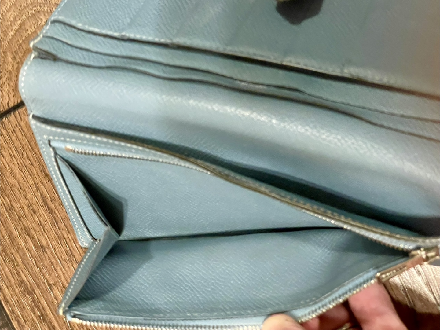 Hermès Paris Blue Leather Wallet - photo 5
