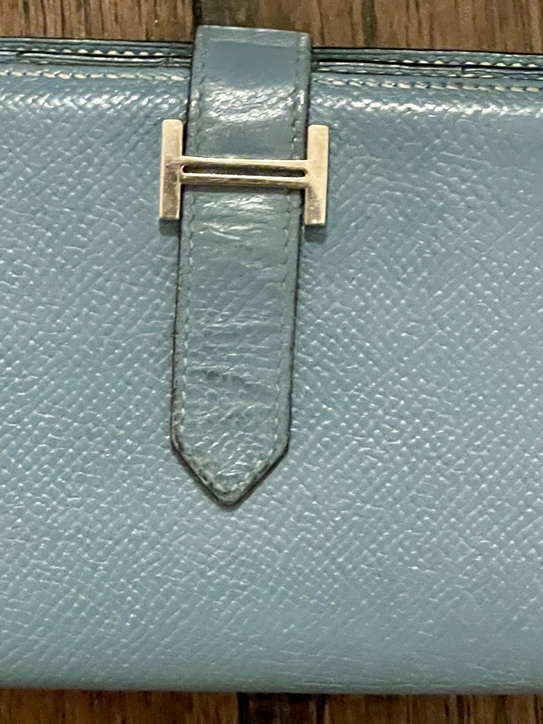 Hermès Paris Blue Leather Wallet - photo 2