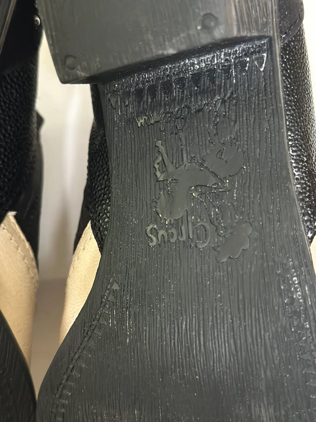 SAM Edelman ‘Circus’ western  shoes: Cream/Black Size 8 image indicator(8)