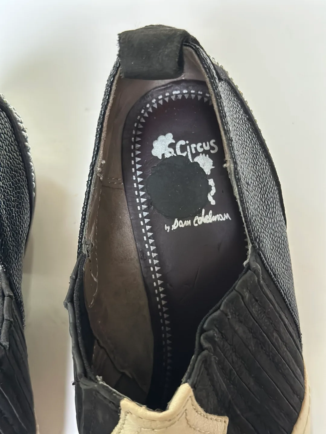 SAM Edelman ‘Circus’ western  shoes: Cream/Black Size 8 image indicator(9)