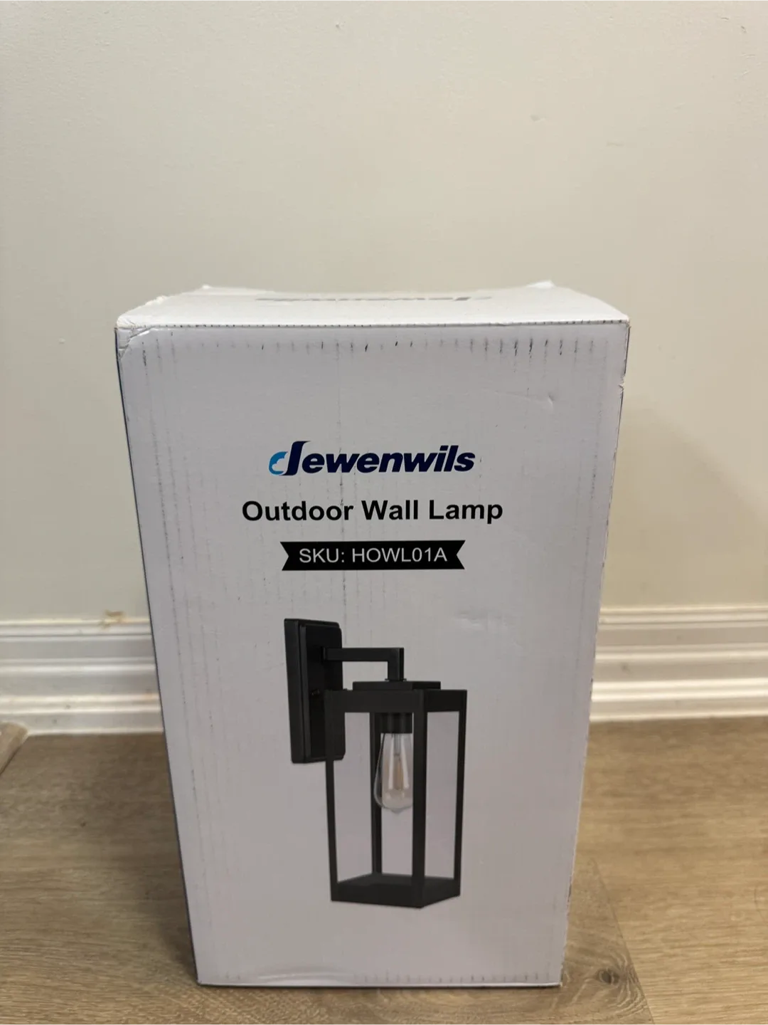 New Jewenwils Outdoor Wall Lamp - Black thumbnail