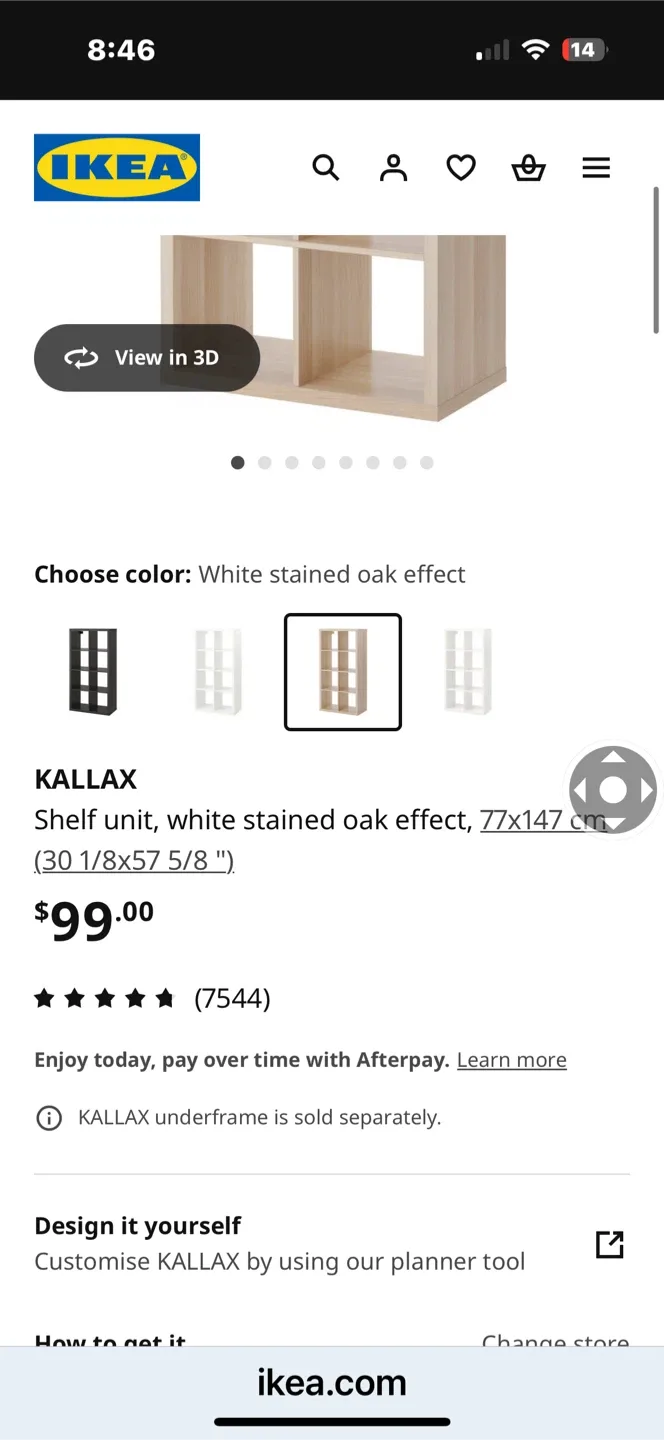 IKEA Kallax Shelving Unit - Walnut image indicator(3)