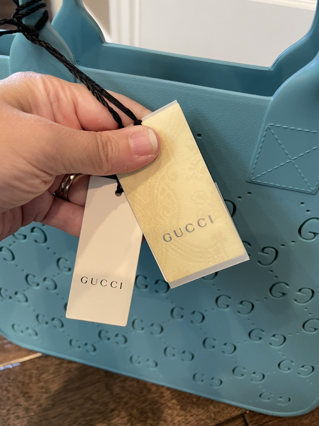 New Gucci Blue Tote Bag - photo 3
