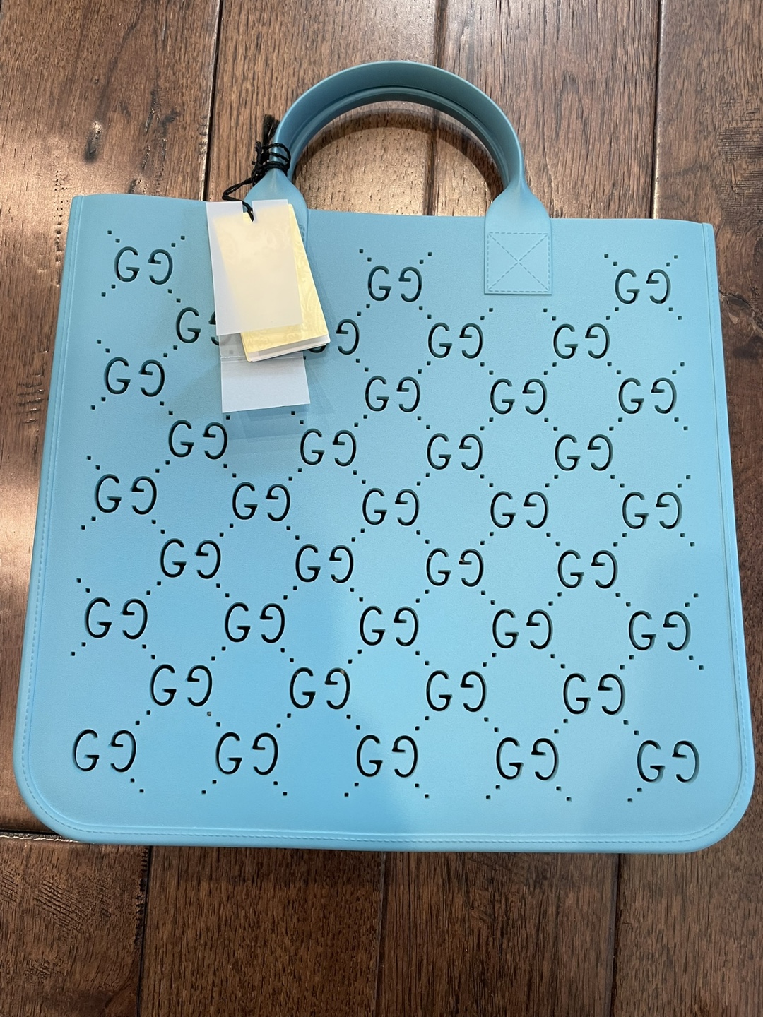 New Gucci Blue Tote Bag