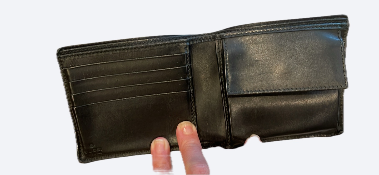Mens Gucci GG Supreme Black Leather Wallet - photo 2