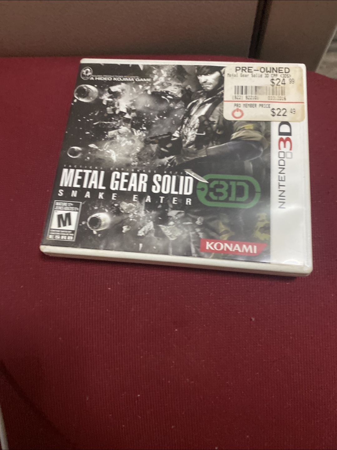 Metal Gear Solid 3D Snake Eater Nintendo 3DS