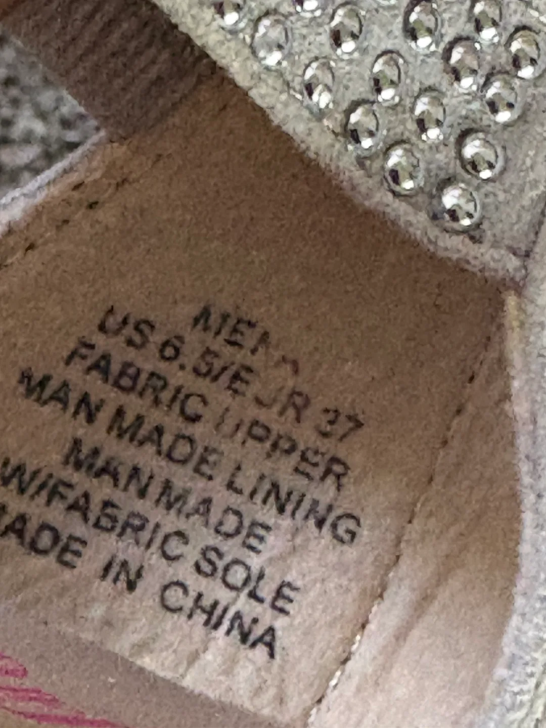 JustFab Silver Heels - Size 6.5 image indicator(4)