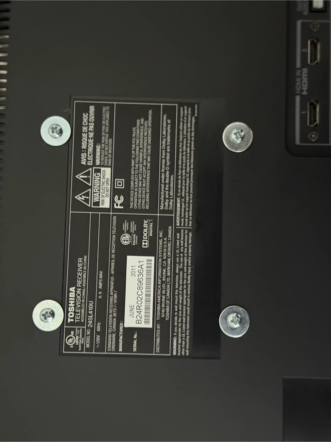 Toshiba led tv - photo 3