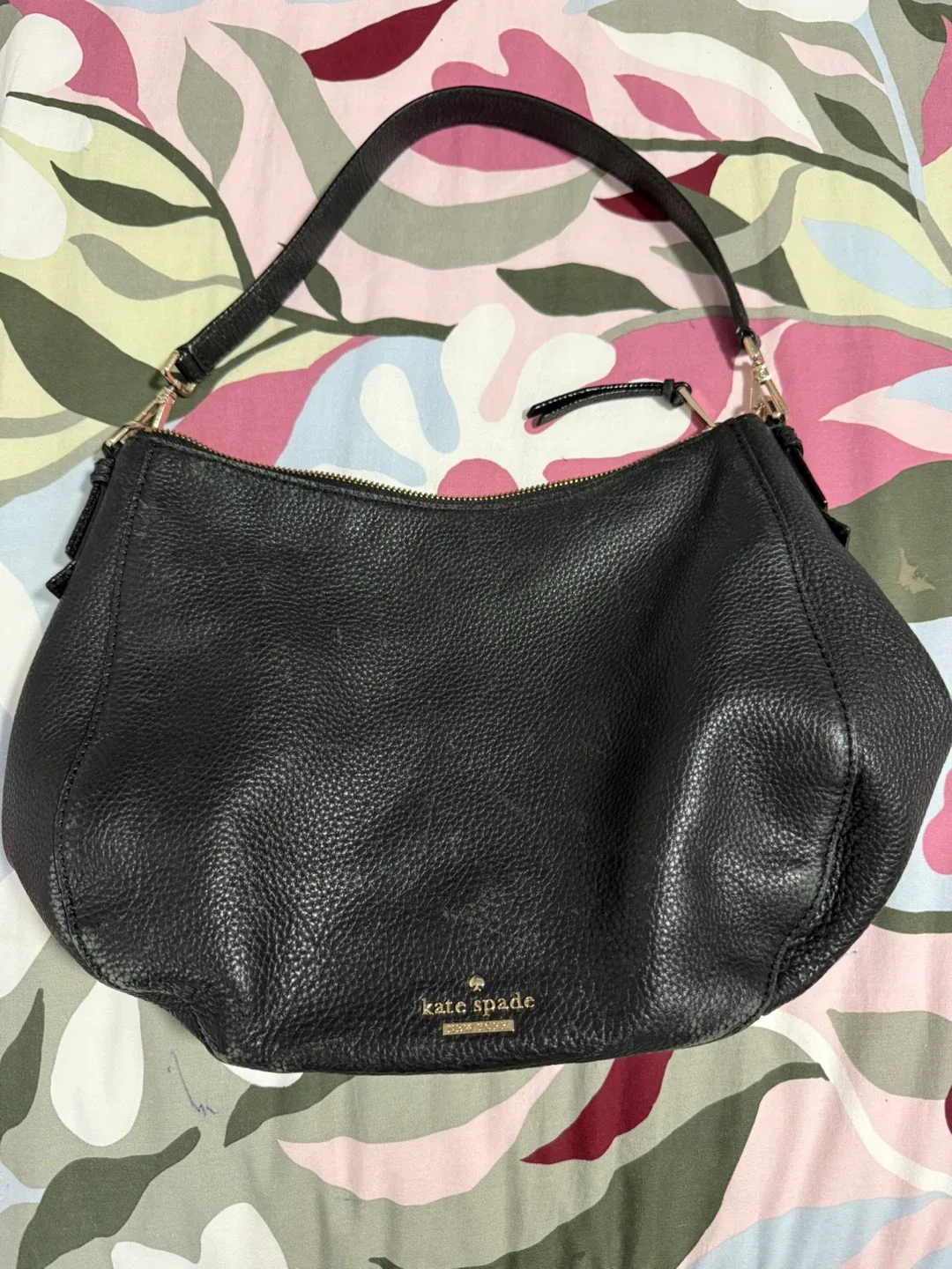Kate Spade Black Leather Shoulder Bag thumbnail