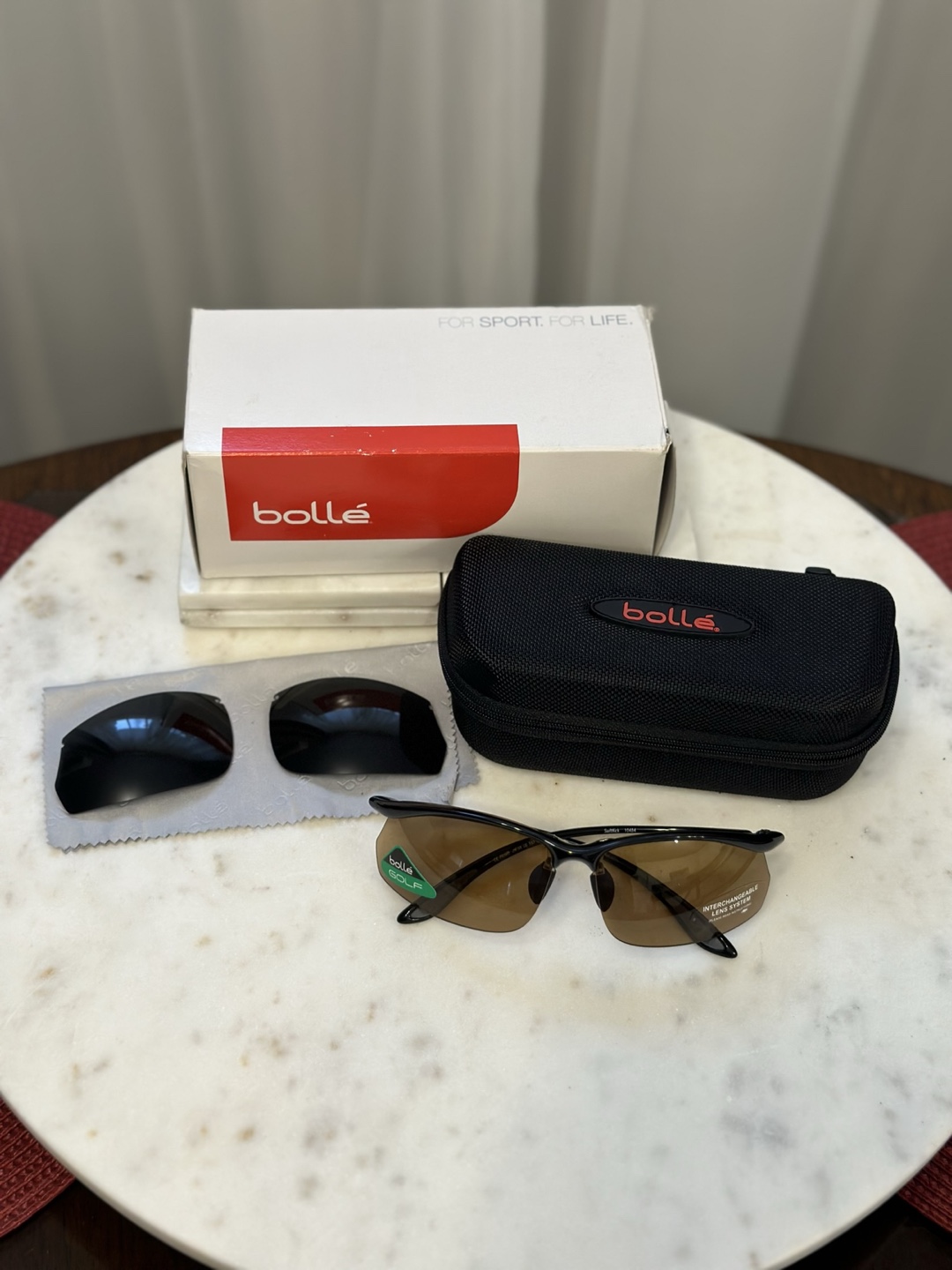 Bollé Sunglasses with Case + Extra Polarized Lenses (Never worn) - photo 3