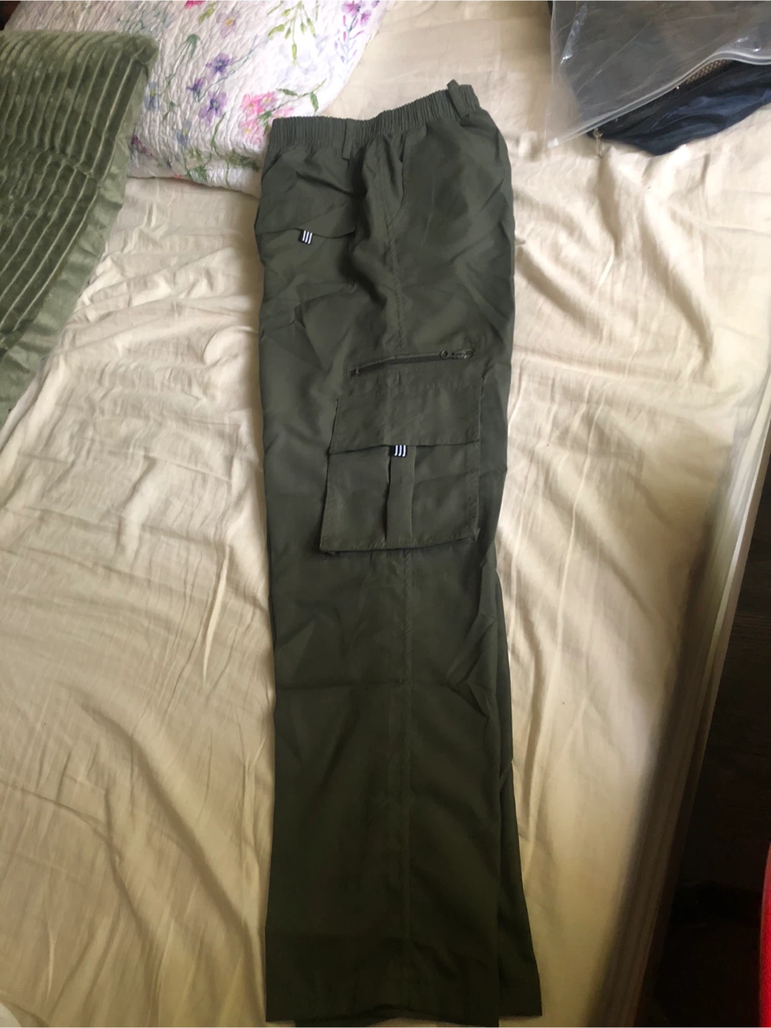 Olive Green Cargo Pants - Size Small