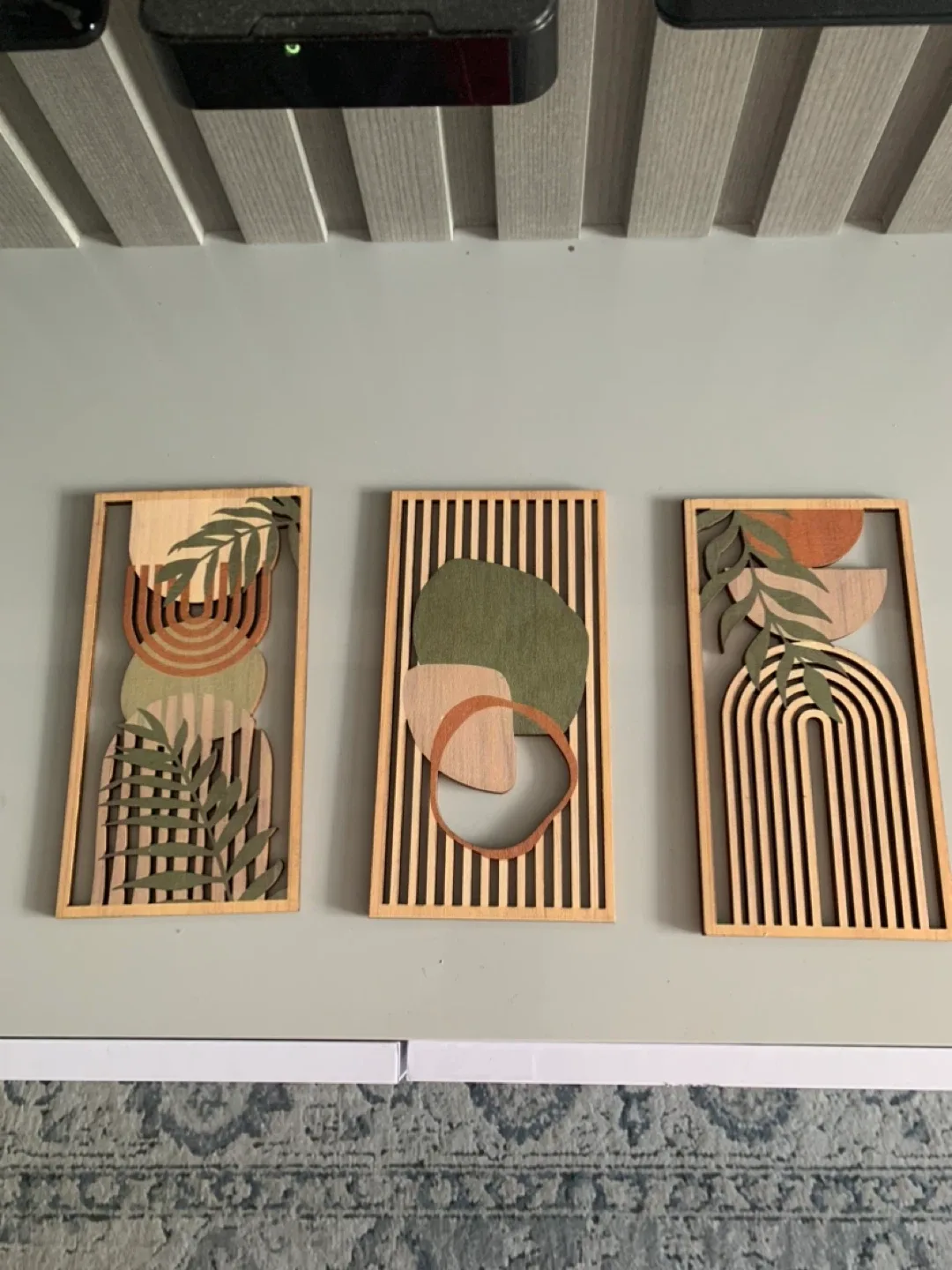 Boho Wood Wall Art Set of 3 image indicator(4)