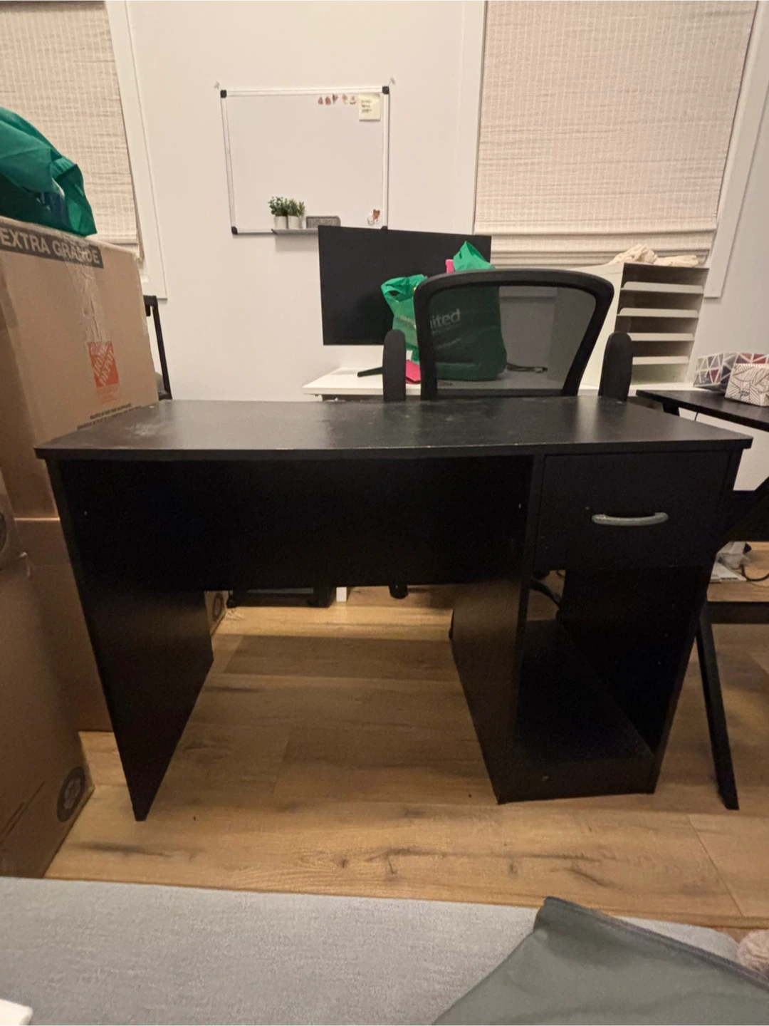 Black Office Desk Set
