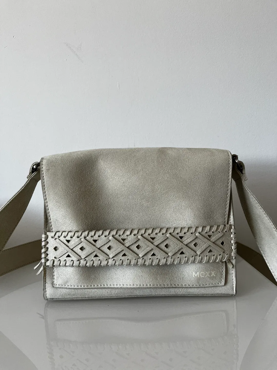 mexx suede Crossbody Bag - Beige thumbnail