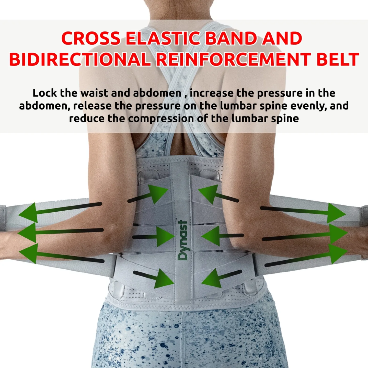 Dynast Back Support Belt – Pain Relief & Posture (S, M, L) image indicator(3)