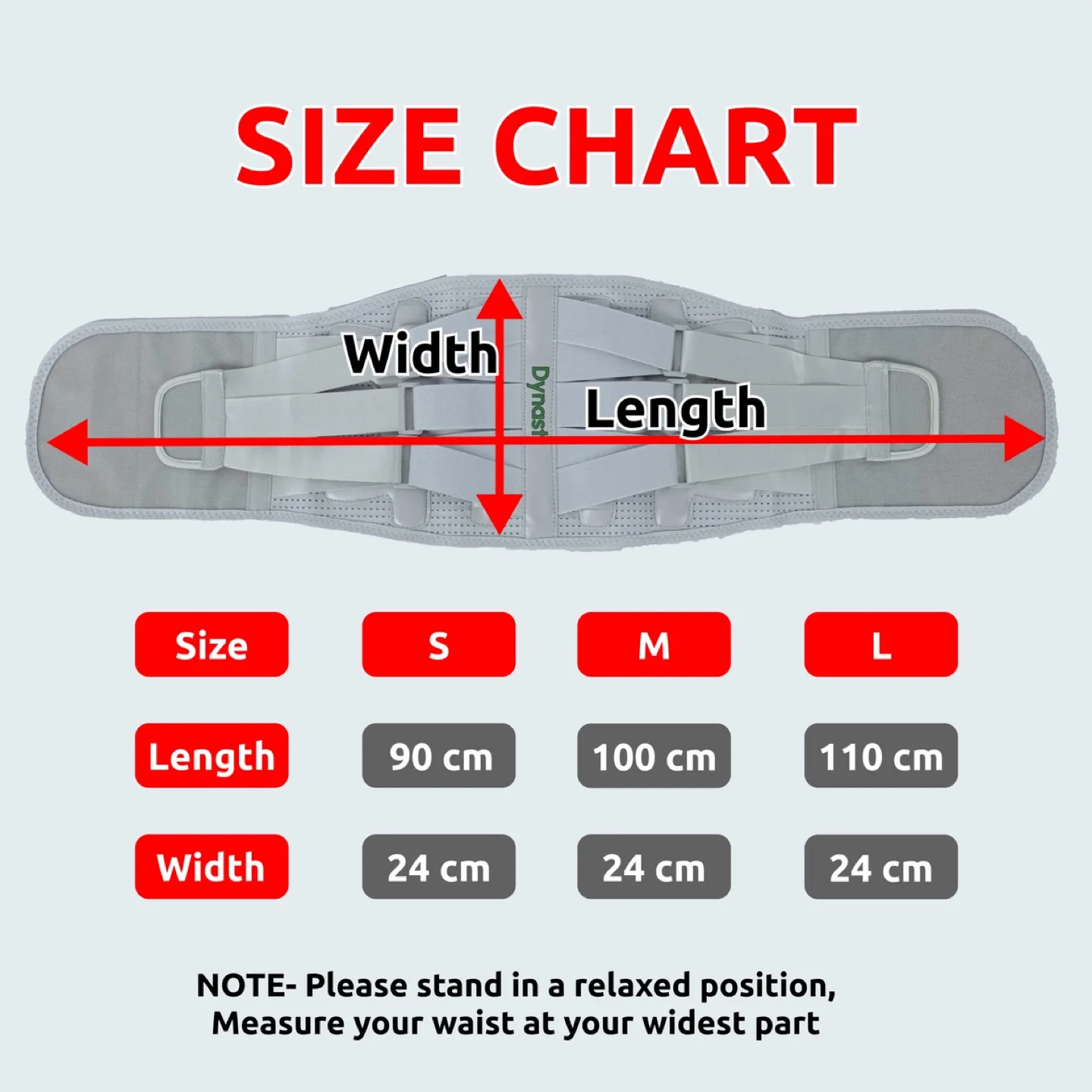 Dynast Back Support Belt – Pain Relief & Posture (S, M, L) image indicator(7)