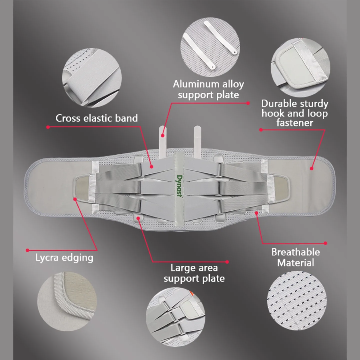 Dynast Back Support Belt – Pain Relief & Posture (S, M, L) image indicator(8)