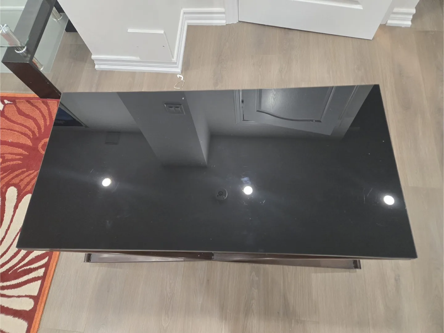 Black frosted Glass Coffee Table image indicator(3)