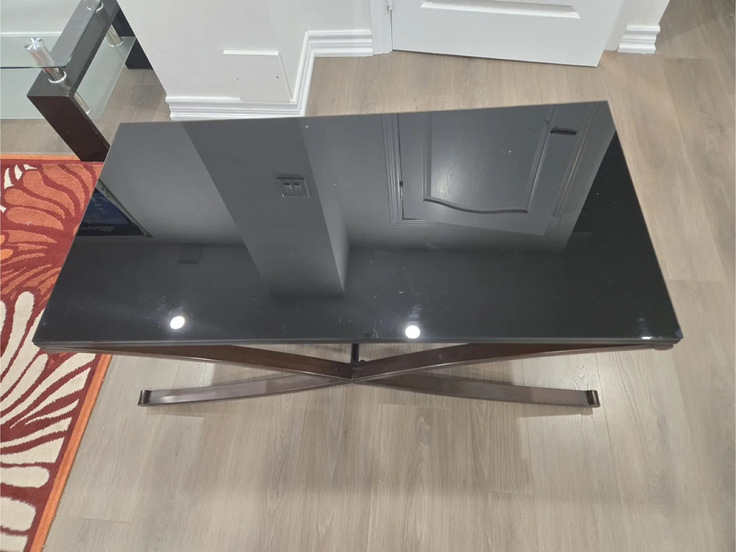 Black frosted Glass Coffee Table image indicator(4)