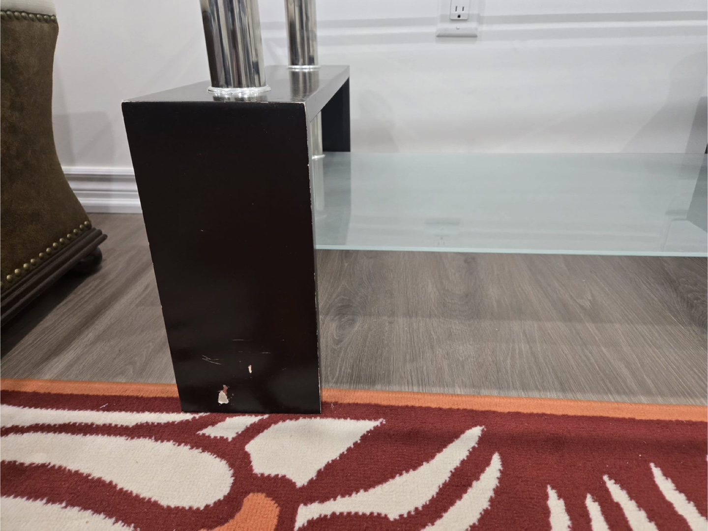 Glass Coffee Table with Black Legs - photo 3