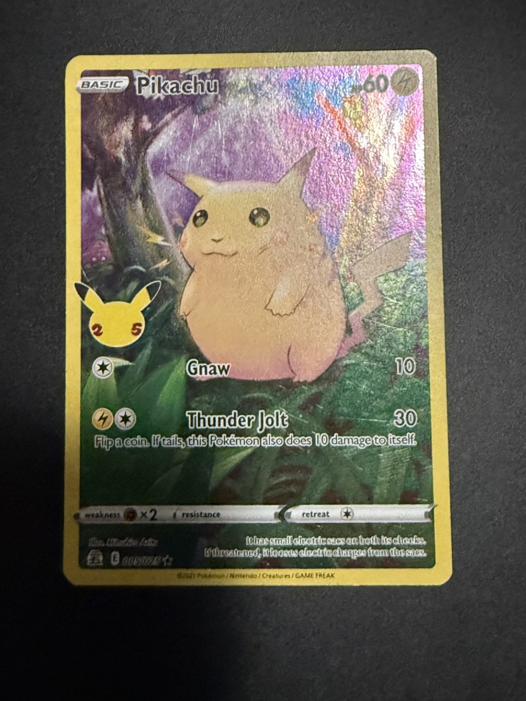 Pikachu Celebrations Pokemon Card