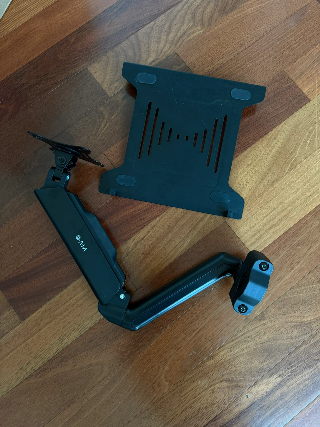 VIVO Pneumatic Monitor Arm with laptop tray