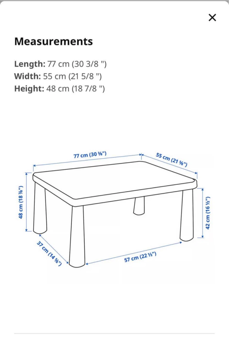 Ikea Lack Children's Table, White - photo 2