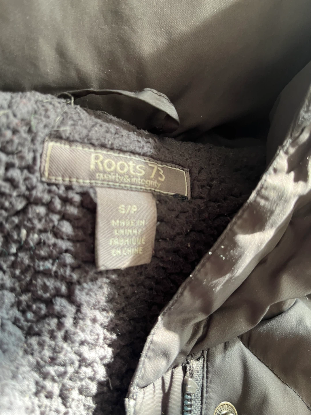 Roots73 Grey Duck Down Filled Puffer Coat - Size S/P - photo 3