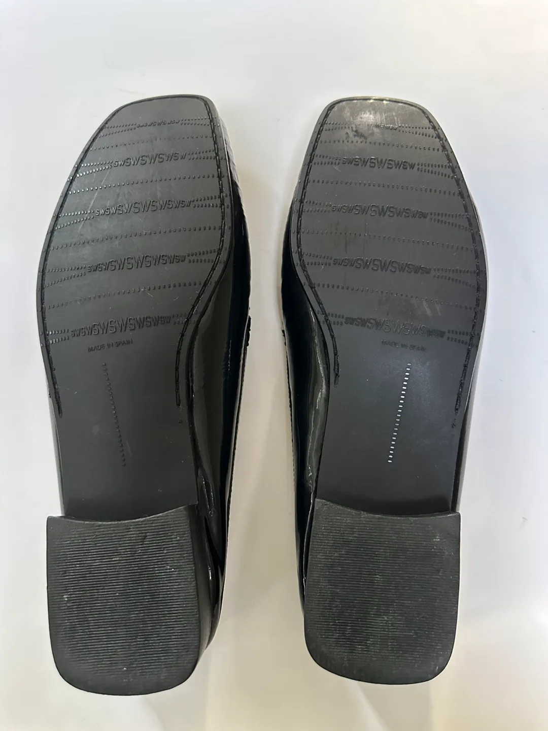 Stuart Weitzman Black Patent leather Open-Back Mules size 8 image indicator(7)