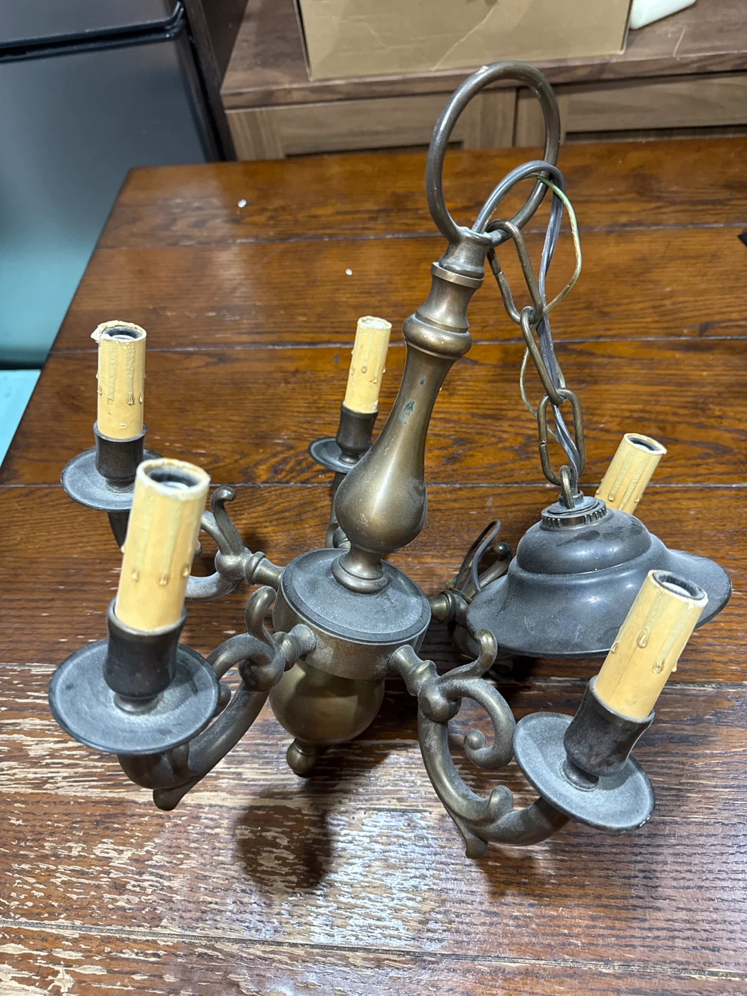 Vintage Brass Chandelier - photo 2