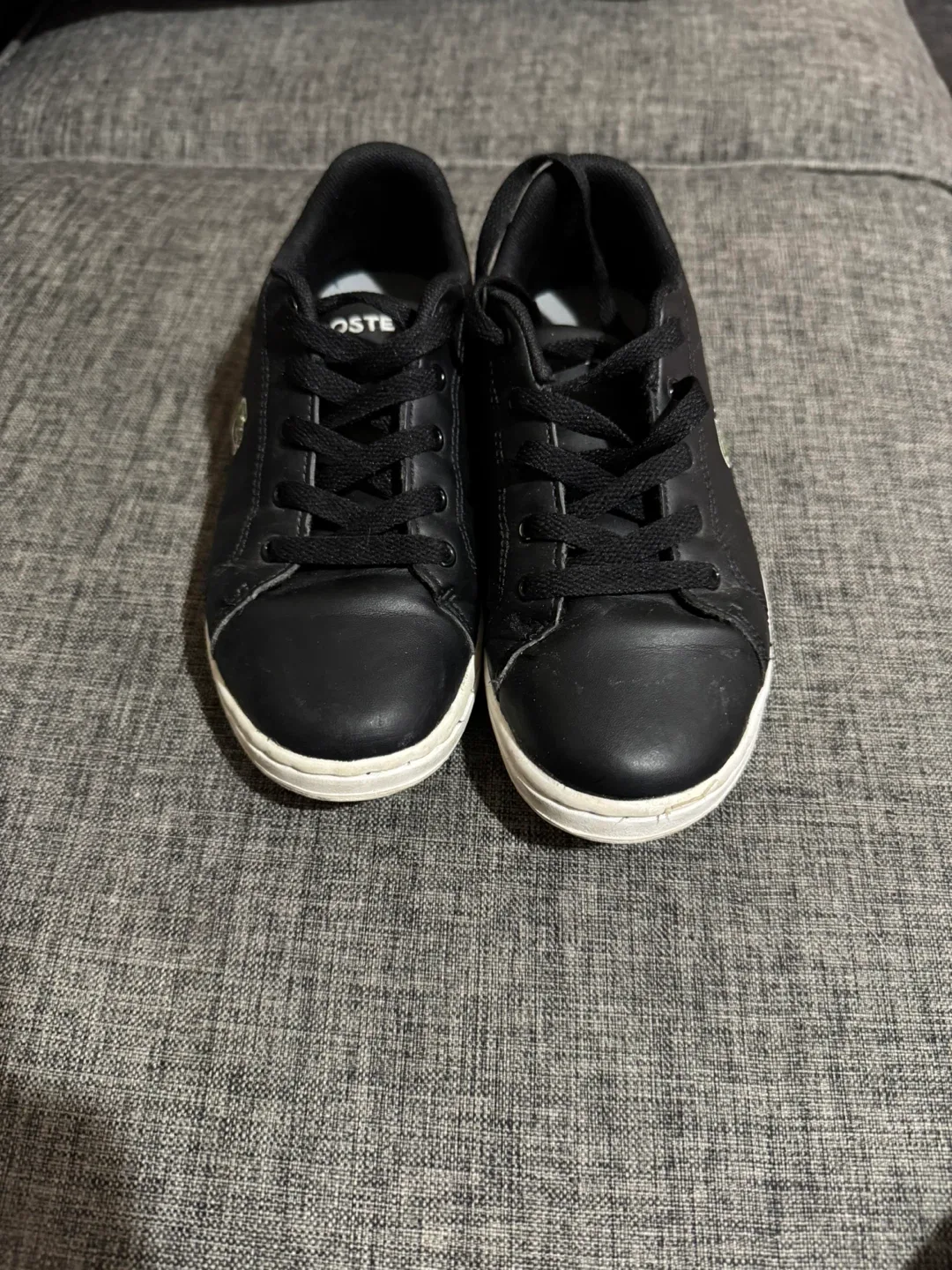 Lacoste Black Leather Sneakers image indicator(2)