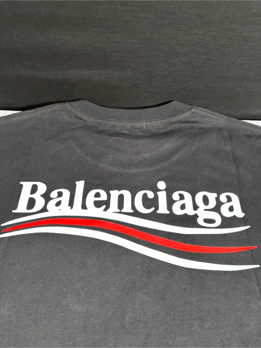 Balenciaga Campaign Logo T-Shirt – Black (Unisex) image indicator(3)