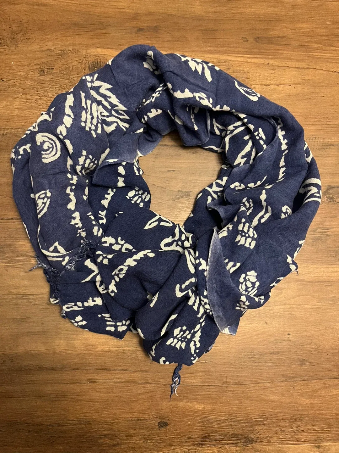 Blue & White Beach Sarong - Starfish and Dolphin Print thumbnail