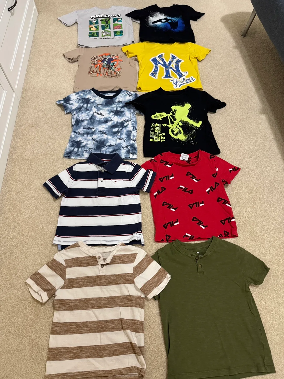Boys T-Shirts, size 4-6 - Minecraft, Tommy Hilfiger, Fila & More thumbnail