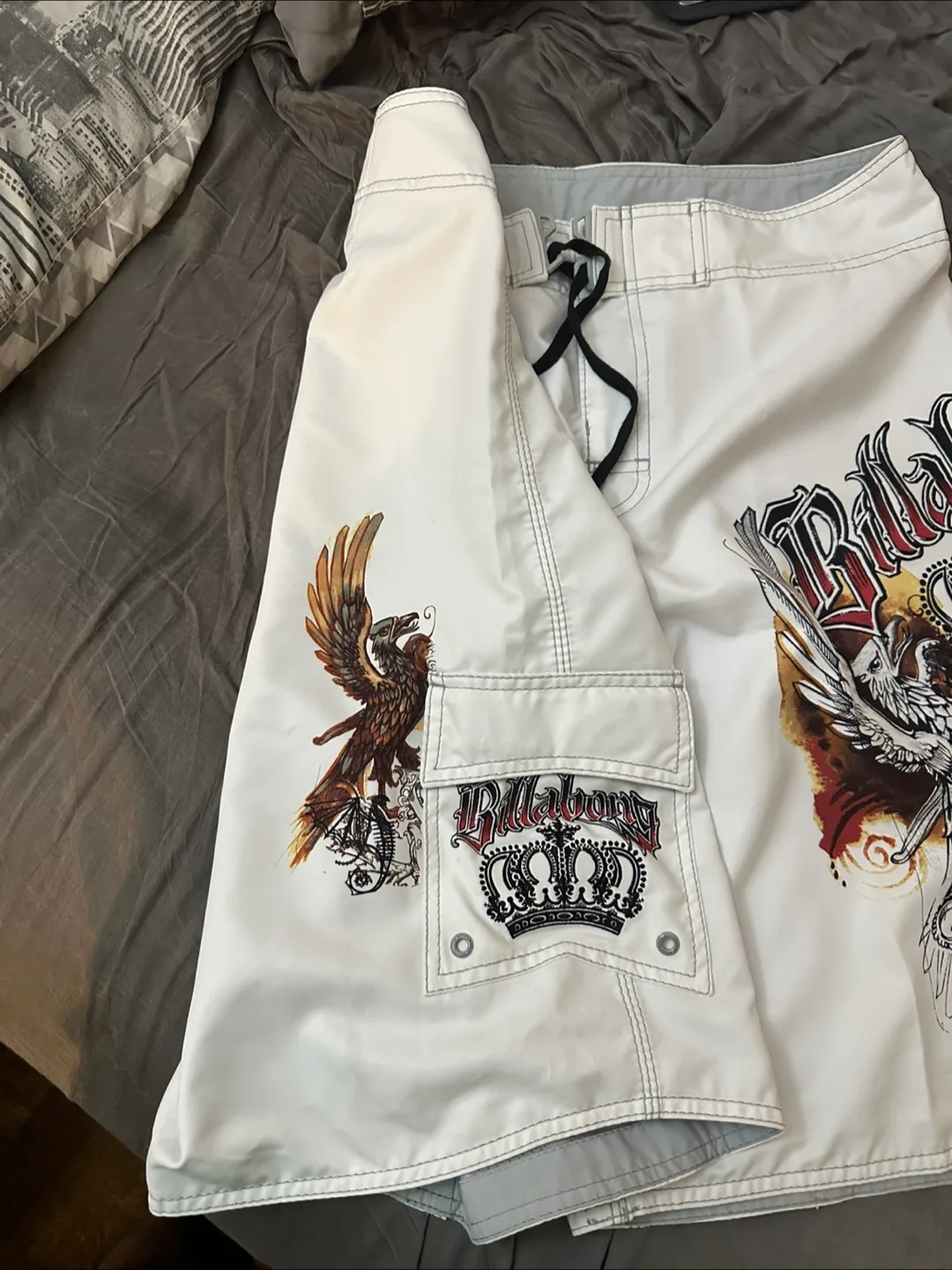 Billabong Board Shorts Swim Trunk Surf Beach - Tattoo Style image indicator(2)